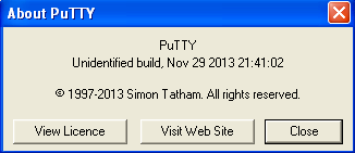 This is the bad version of PuTTY. Maybe you should upgrade?